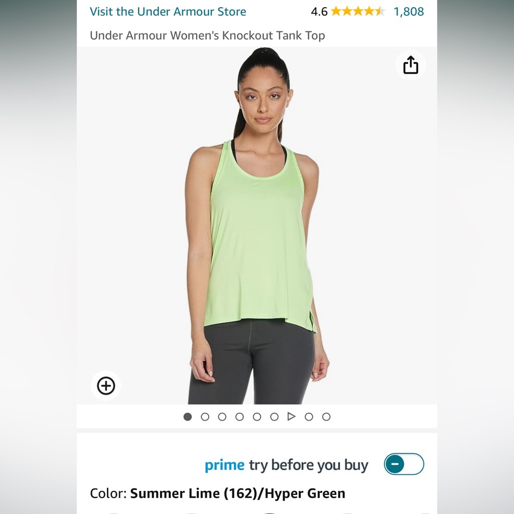 Under Armour women’s knockout tank size XS